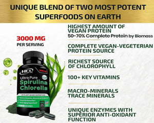 HCL - HCL HERBAL CODE LABS Chlorella Spirulina 120 Capsulas - The Red Vitamin MX - Suplementos Alimenticios - {{ shop.shopifyCountryName }}