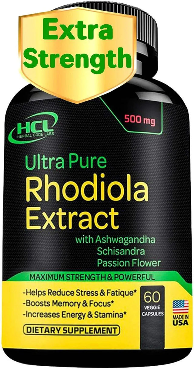 HCL - HCL Rhodiola Rosea 500Mg. 60 Capsulas - The Red Vitamin MX - Suplementos Alimenticios - {{ shop.shopifyCountryName }}