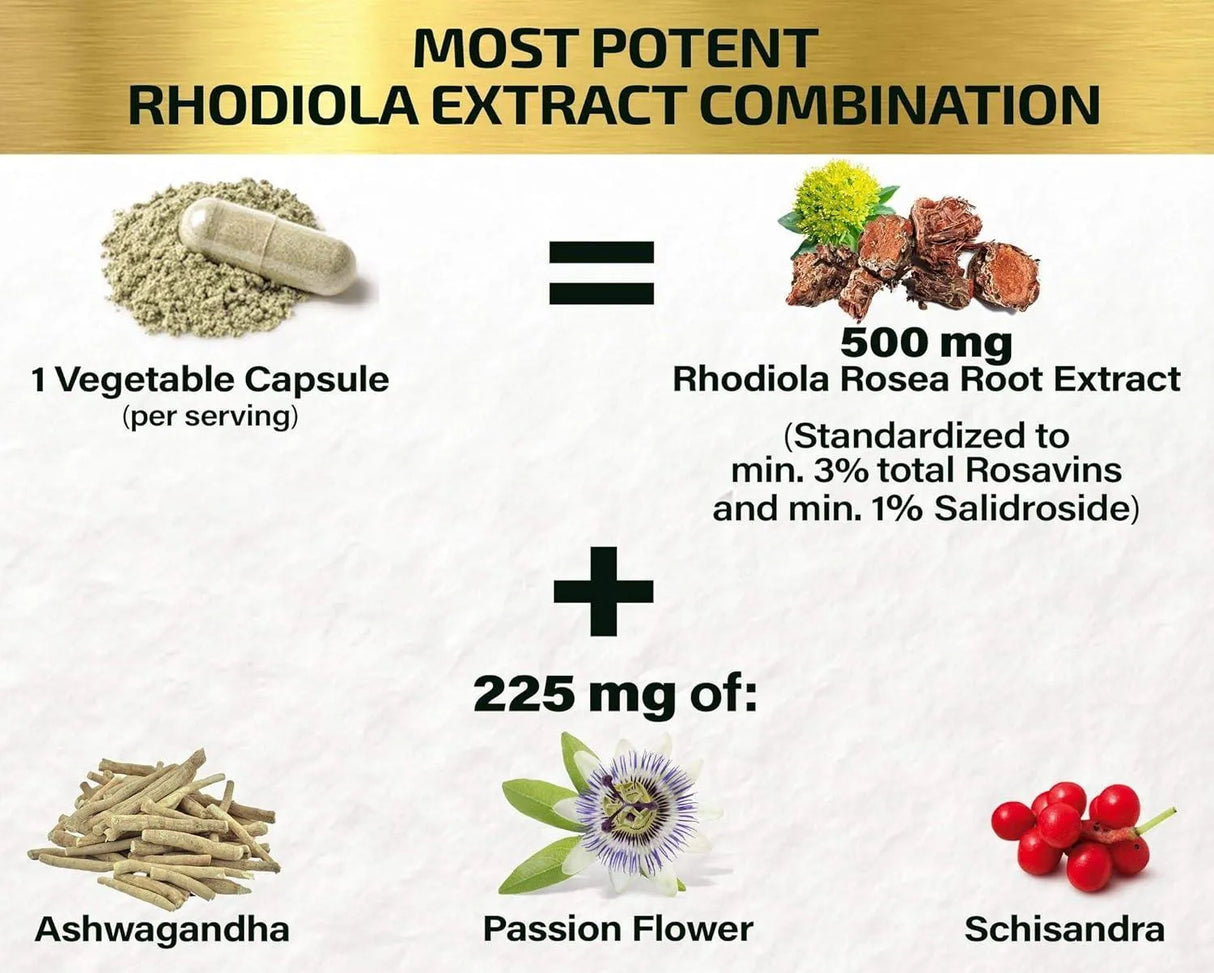 HCL - HCL Rhodiola Rosea 500Mg. 60 Capsulas - The Red Vitamin MX - Suplementos Alimenticios - {{ shop.shopifyCountryName }}