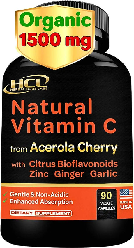 HCL - HCL Vitamin C from Organic Acerola Cherry 90 Capsulas - The Red Vitamin MX - Suplementos Alimenticios - {{ shop.shopifyCountryName }}