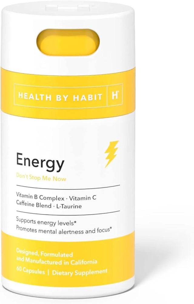 HEALTH BY HABIT - Health By Habit Energy Natual Caffeine Blend, Vitamins B & C 60 Capsulas - The Red Vitamin MX - Suplementos Alimenticios - {{ shop.shopifyCountryName }}