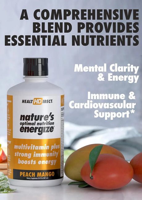 HEALTH DIRECT - Health Direct Nature's Optimal Nutrition Energize Liquid Multivitamin 887Ml. - The Red Vitamin MX - Suplementos Alimenticios - {{ shop.shopifyCountryName }}