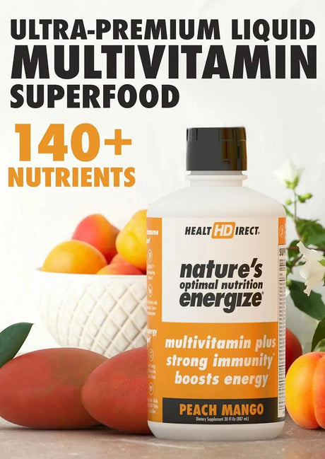 HEALTH DIRECT - Health Direct Nature's Optimal Nutrition Energize Liquid Multivitamin 887Ml. - The Red Vitamin MX - Suplementos Alimenticios - {{ shop.shopifyCountryName }}