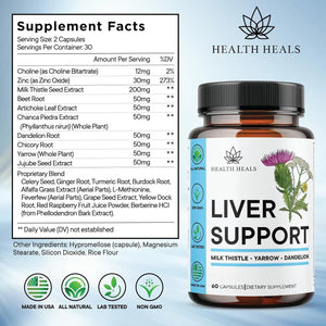 HEALTH HEALS - Health Heals Liver Cleanse & Repair Formula 60 Capsulas 2 Pack - The Red Vitamin MX - Suplementos Alimenticios - {{ shop.shopifyCountryName }}