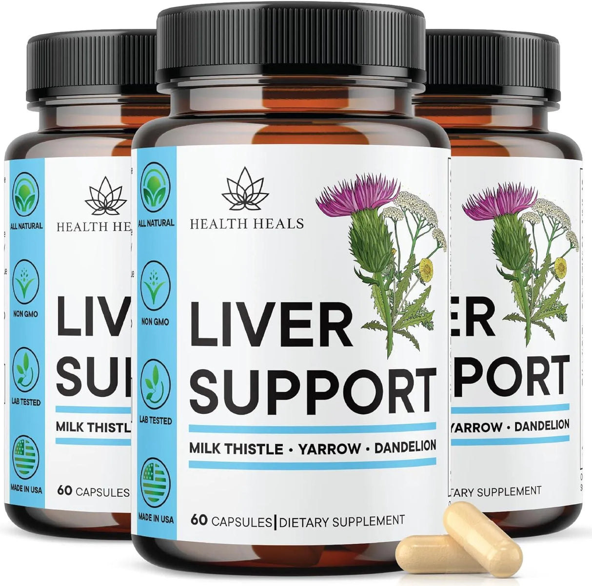 HEALTH HEALS - Health Heals Liver Cleanse & Repair Formula 60 Capsulas 3 Pack - The Red Vitamin MX - Suplementos Alimenticios - {{ shop.shopifyCountryName }}