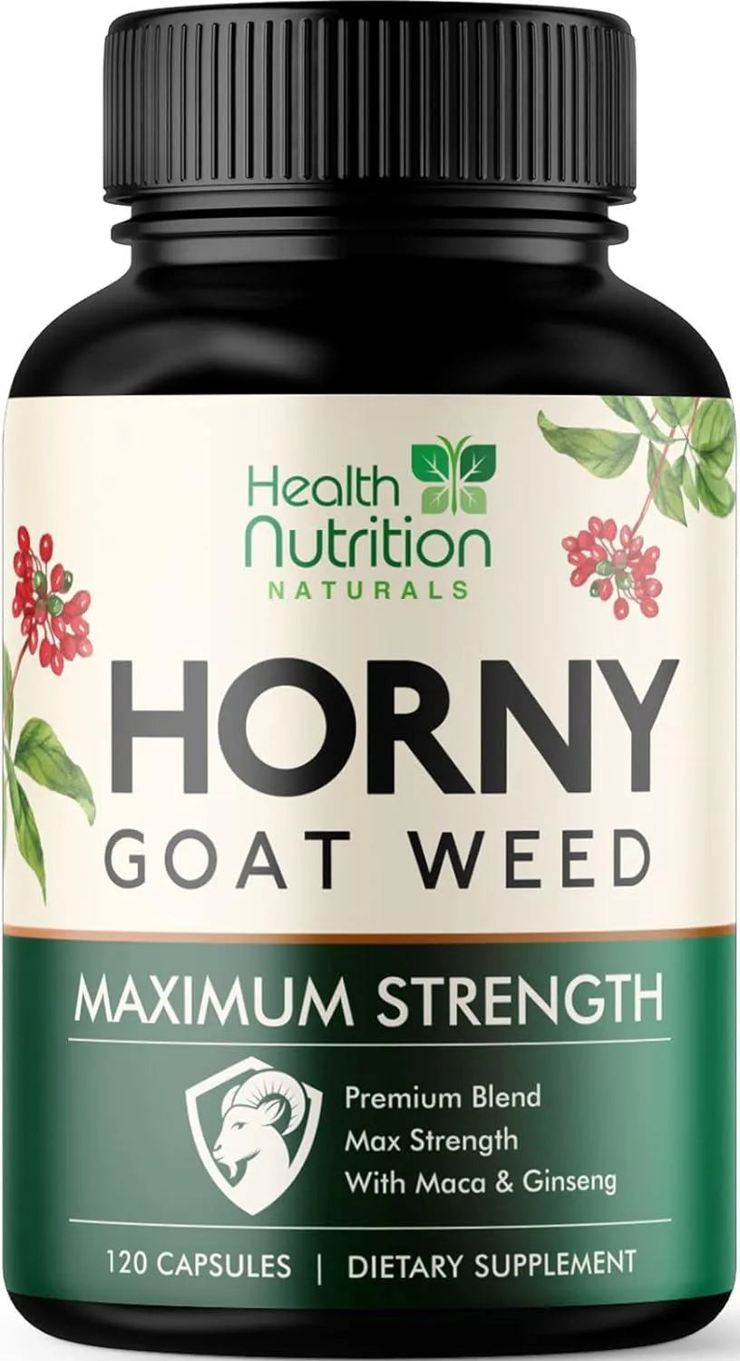 HEALTH NUTRITION NATURALS - Health Nutrition Naturals Extra Strength Horny Goat Extract 120 Capsulas - The Red Vitamin MX - Suplementos Alimenticios - {{ shop.shopifyCountryName }}