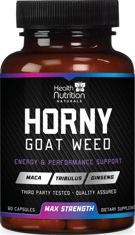 HEALTH NUTRITION NATURALS - Health Nutrition Naturals Extra Strength Horny Goat Extract 60 Capsulas - The Red Vitamin MX - Suplementos Alimenticios - {{ shop.shopifyCountryName }}