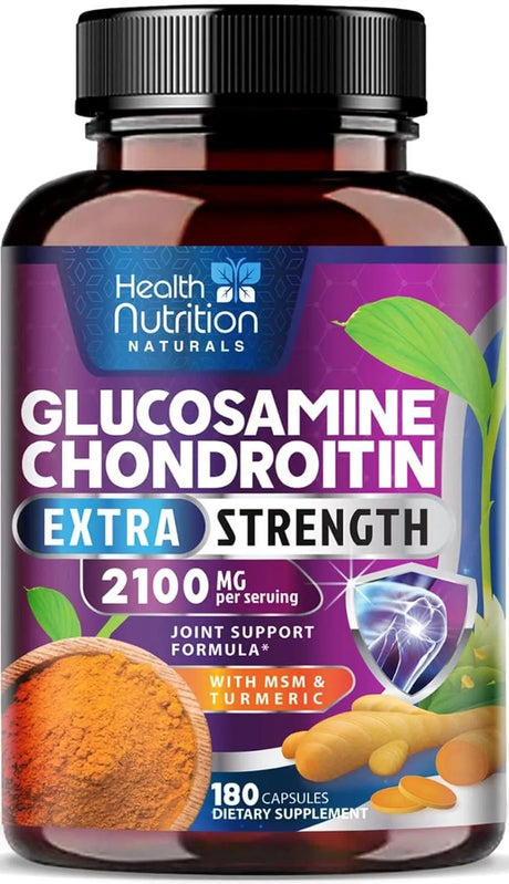 HEALTH NUTRITION NATURALS - Health Nutrition Naturals Glucosamine Chondroitin 180 Capsulas - The Red Vitamin MX - Suplementos Alimenticios - {{ shop.shopifyCountryName }}