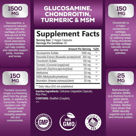 HEALTH NUTRITION NATURALS - Health Nutrition Naturals Glucosamine Chondroitin 180 Capsulas - The Red Vitamin MX - Suplementos Alimenticios - {{ shop.shopifyCountryName }}