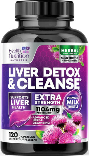 HEALTH NUTRITION NATURALS - Health Nutrition Naturals Liver Cleanse Detox & Repair Formula 120 Capsulas - The Red Vitamin MX - Suplementos Alimenticios - {{ shop.shopifyCountryName }}