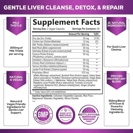 HEALTH NUTRITION NATURALS - Health Nutrition Naturals Liver Cleanse Detox & Repair Formula 120 Capsulas - The Red Vitamin MX - Suplementos Alimenticios - {{ shop.shopifyCountryName }}