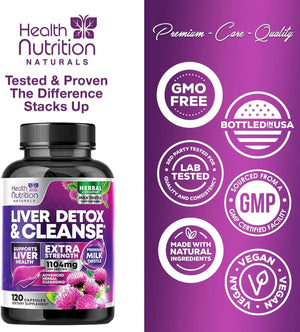 HEALTH NUTRITION NATURALS - Health Nutrition Naturals Liver Cleanse Detox & Repair Formula 120 Capsulas - The Red Vitamin MX - Suplementos Alimenticios - {{ shop.shopifyCountryName }}