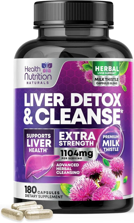 HEALTH NUTRITION NATURALS - Health Nutrition Naturals Liver Cleanse Detox & Repair Formula 180 Capsulas - The Red Vitamin MX - Suplementos Alimenticios - {{ shop.shopifyCountryName }}