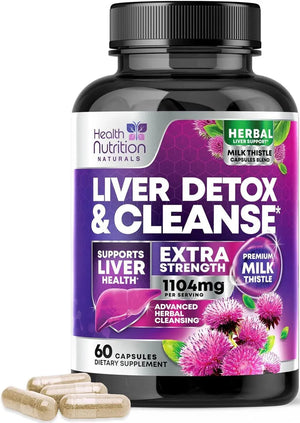 HEALTH NUTRITION NATURALS - Health Nutrition Naturals Liver Cleanse Detox & Repair Formula 60 Capsulas - The Red Vitamin MX - Suplementos Alimenticios - {{ shop.shopifyCountryName }}