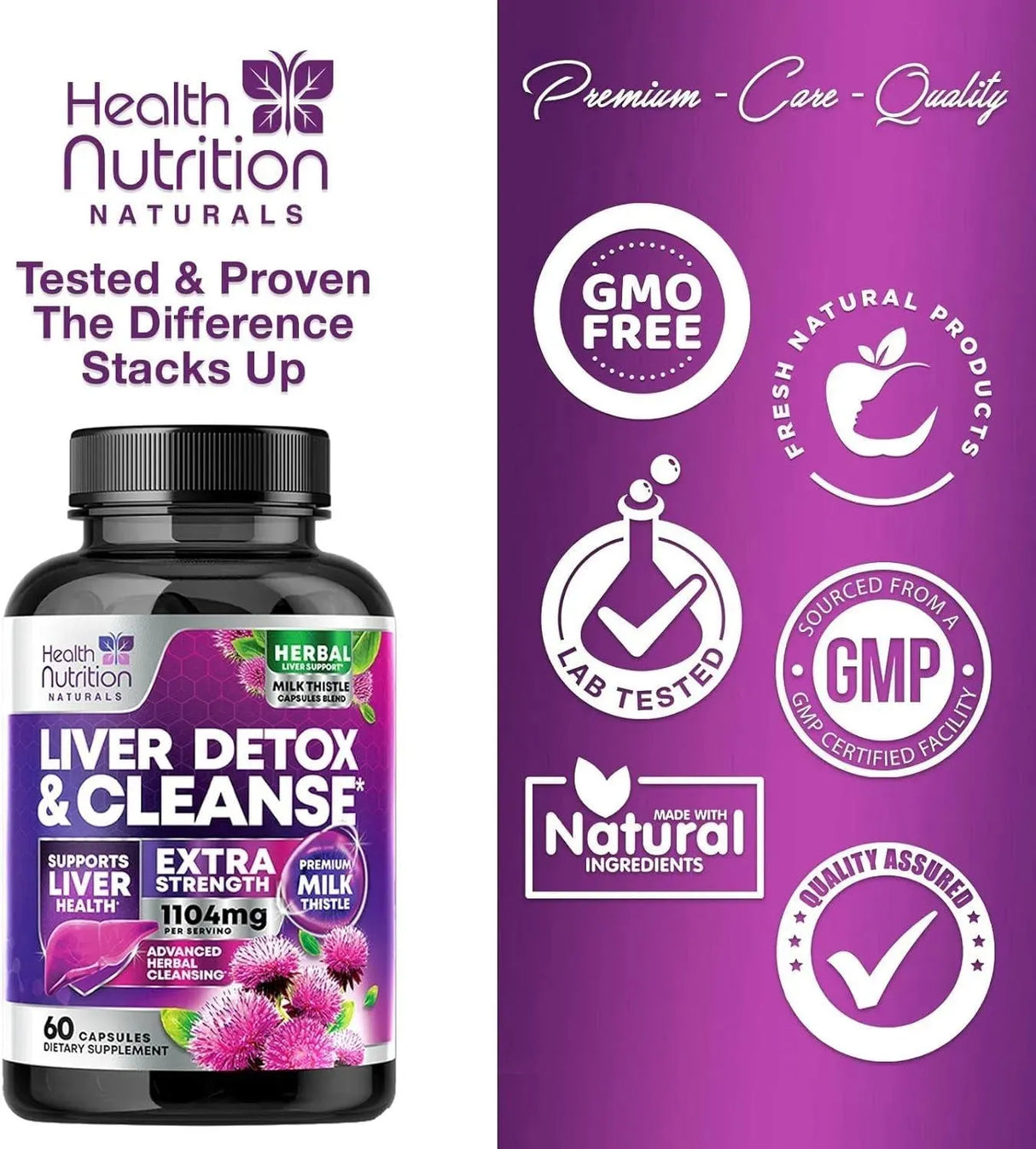 HEALTH NUTRITION NATURALS - Health Nutrition Naturals Liver Cleanse Detox & Repair Formula 60 Capsulas - The Red Vitamin MX - Suplementos Alimenticios - {{ shop.shopifyCountryName }}