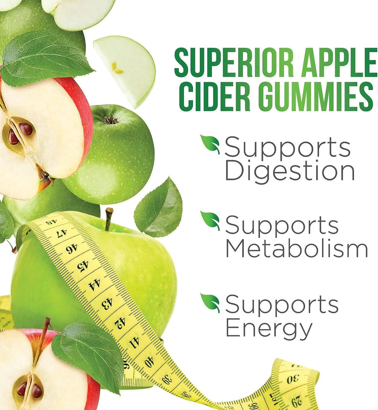 HEALTH NUTRITION NATURALS - Health Nutrition Naturals Vegan Apple Cider Vinegar Gummies 120 Gomitas - The Red Vitamin MX - Suplementos Alimenticios - {{ shop.shopifyCountryName }}