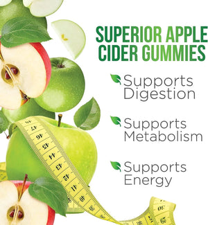 HEALTH NUTRITION NATURALS - Health Nutrition Naturals Vegan Apple Cider Vinegar Gummies 120 Gomitas - The Red Vitamin MX - Suplementos Alimenticios - {{ shop.shopifyCountryName }}