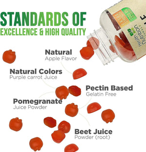 HEALTH NUTRITION NATURALS - Health Nutrition Naturals Vegan Apple Cider Vinegar Gummies 60 Gomitas - The Red Vitamin MX - Suplementos Alimenticios - {{ shop.shopifyCountryName }}