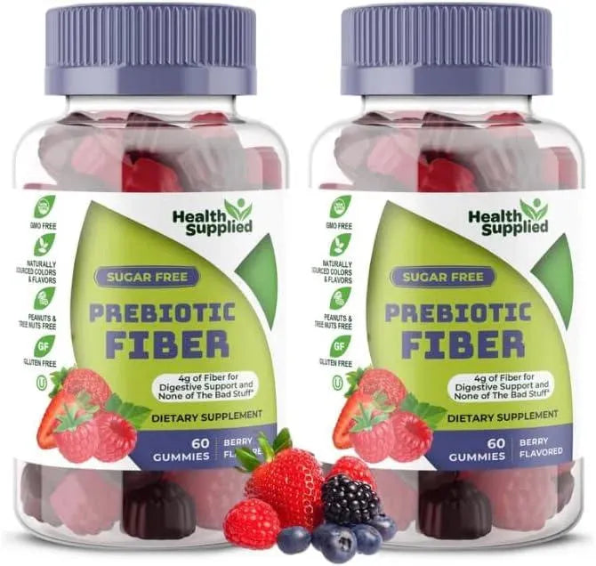 HEALTH SUPPLIED - Health Supplied Mixed Berry Flavored Prebiotic Fiber Gummies 60 Gomitas 2 Pack - The Red Vitamin MX - Suplementos Alimenticios - {{ shop.shopifyCountryName }}