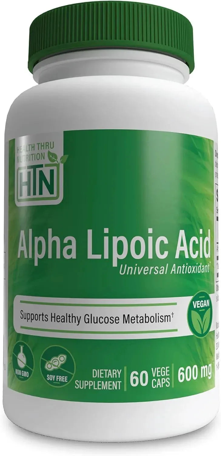 HEALTH THRU NUTRITION - Health Thru Nutrition Alpha Lipoic Acid 600Mg. 60 Capsulas - The Red Vitamin MX - Suplementos Alimenticios - {{ shop.shopifyCountryName }}