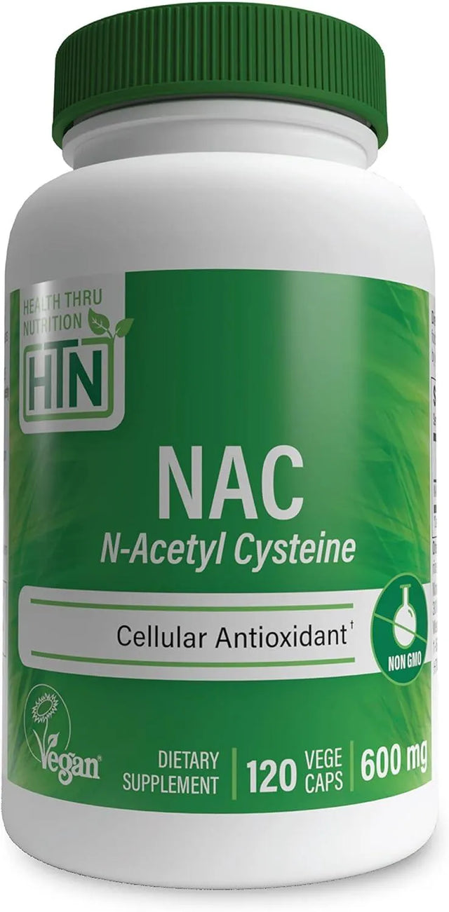 HEALTH THRU NUTRITION - Health Thru Nutrition NAC N-Acetyl-Cysteine 600Mg. 120 Capsulas - The Red Vitamin MX - Suplementos Alimenticios - {{ shop.shopifyCountryName }}