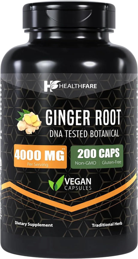 HEALTHFARE - Healthfare Ginger Root 4000Mg. 200 Capsulas - The Red Vitamin MX - Suplementos Alimenticios - {{ shop.shopifyCountryName }}