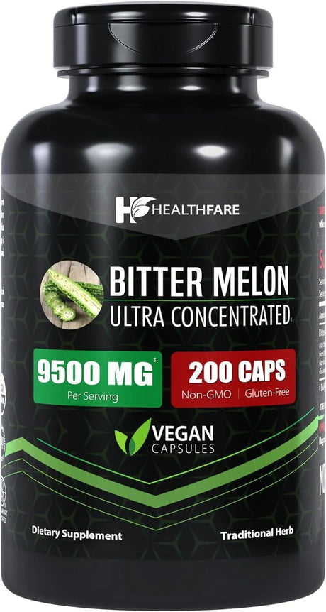 HEALTHFARE - Healthfare Organic Bitter Melon Extract 9500Mg. 200 Capsulas - The Red Vitamin MX - Suplementos Alimenticios - {{ shop.shopifyCountryName }}