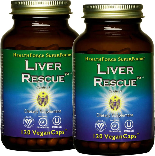 HEALTHFORCE SUPERFOODS - HealthForce SuperFoods Liver Rescue 120 Capsulas 2 Pack - The Red Vitamin MX - Suplementos Alimenticios - {{ shop.shopifyCountryName }}