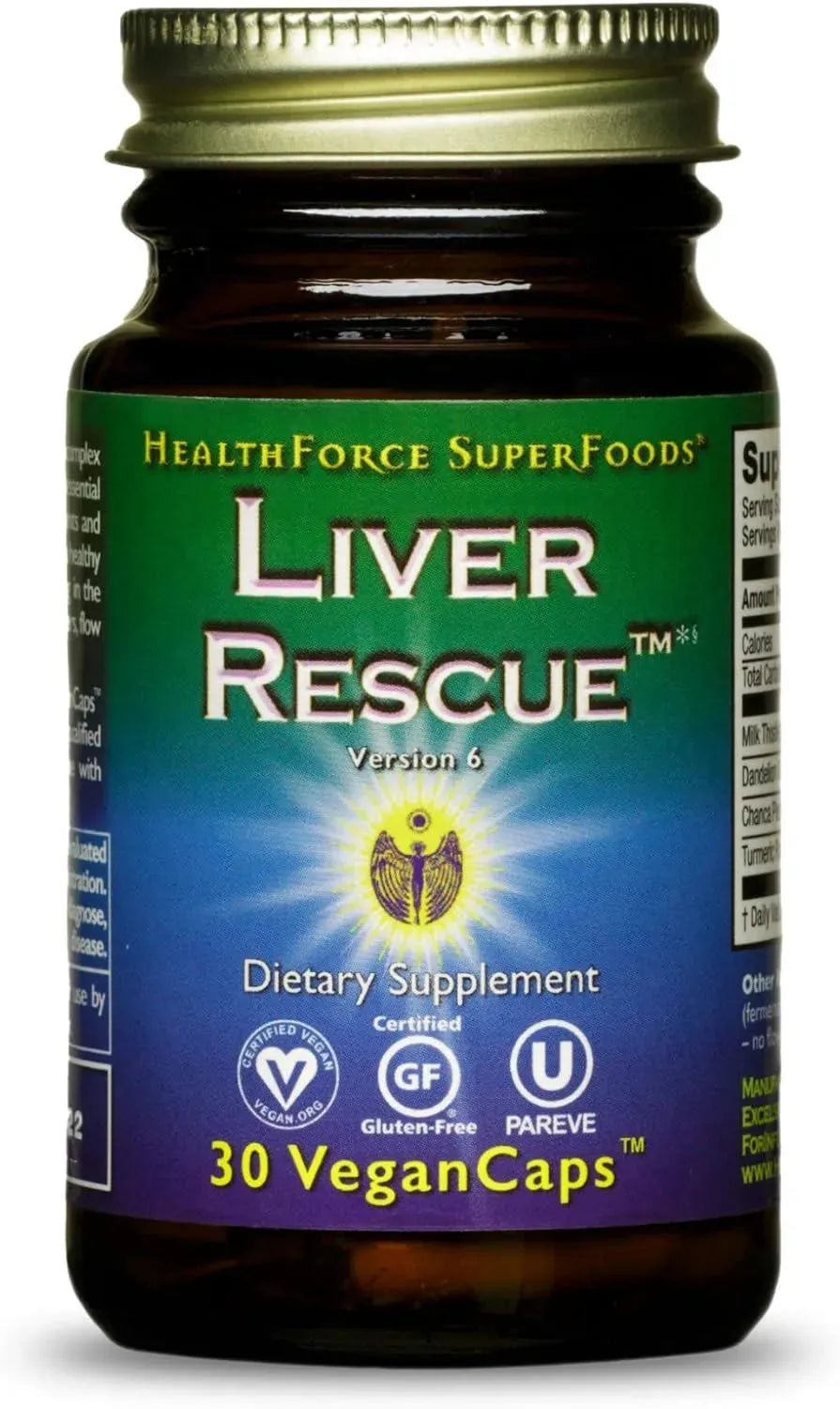 HEALTHFORCE SUPERFOODS - HealthForce SuperFoods Liver Rescue 30 Capsulas - The Red Vitamin MX - Suplementos Alimenticios - {{ shop.shopifyCountryName }}
