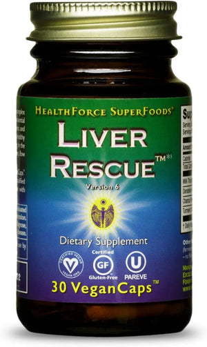HEALTHFORCE SUPERFOODS - HealthForce SuperFoods Liver Rescue 30 Capsulas - The Red Vitamin MX - Suplementos Alimenticios - {{ shop.shopifyCountryName }}