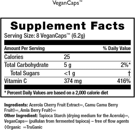 HEALTHFORCE SUPERFOODS - HEALTHFORCE SUPERFOODS Truly Natural Vitamin C 240 Capsulas - The Red Vitamin MX - Suplementos Alimenticios - {{ shop.shopifyCountryName }}