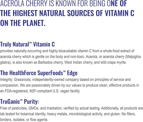 HEALTHFORCE SUPERFOODS - HEALTHFORCE SUPERFOODS Truly Natural Vitamin C 240 Capsulas - The Red Vitamin MX - Suplementos Alimenticios - {{ shop.shopifyCountryName }}