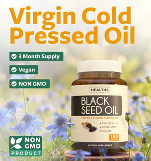 HEALTHS HARMONY - Healths Harmony Black Seed Oil 180 Capsulas - The Red Vitamin MX - Suplementos Alimenticios - {{ shop.shopifyCountryName }}