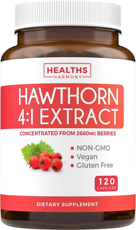 HEALTHS HARMONY - Healths Harmony Hawthorn Berry Capsules 120 Capsulas - The Red Vitamin MX - Suplementos Alimenticios - {{ shop.shopifyCountryName }}