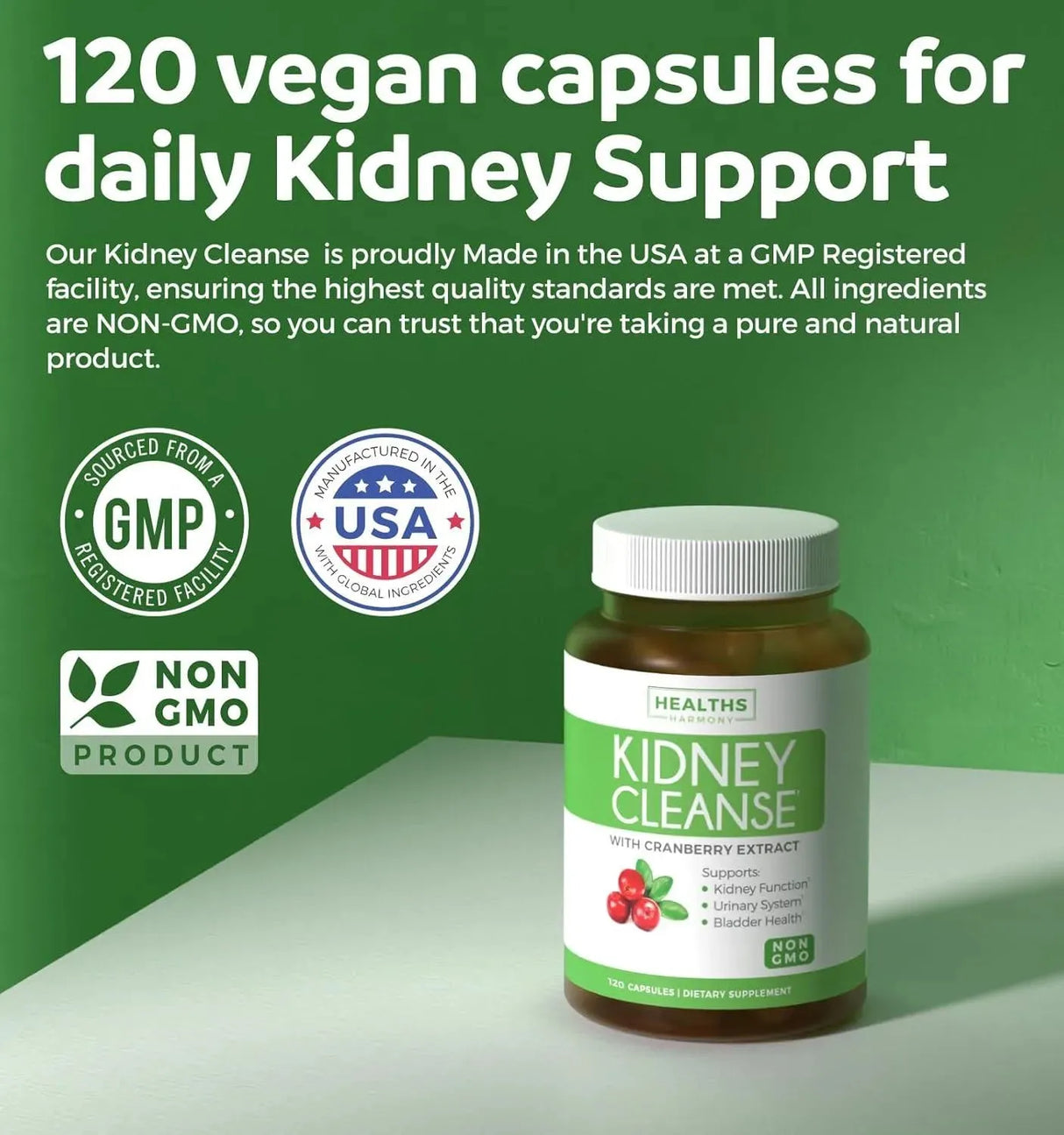 HEALTHS HARMONY - Healths Harmony Kidney Cleanse Detox & Repair 120 Capsulas - The Red Vitamin MX - Suplementos Alimenticios - {{ shop.shopifyCountryName }}