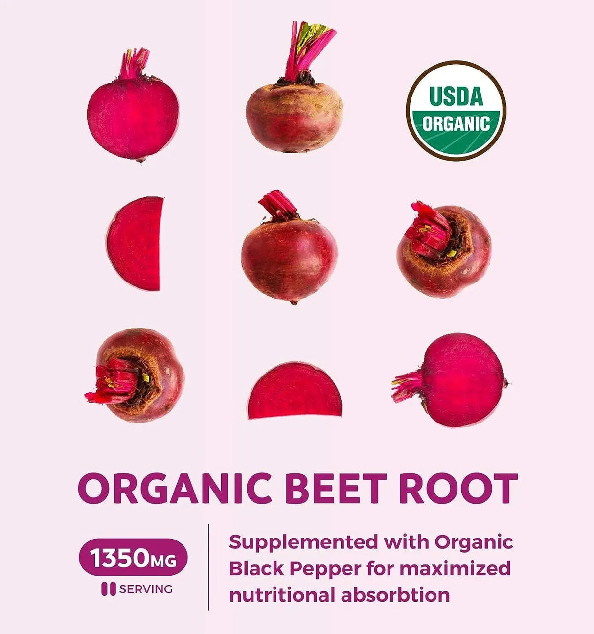 HEALTHS HARMONY - Healths Harmony Organic Beet Root Powder 120 Tabletas - The Red Vitamin MX - Suplementos Alimenticios - {{ shop.shopifyCountryName }}