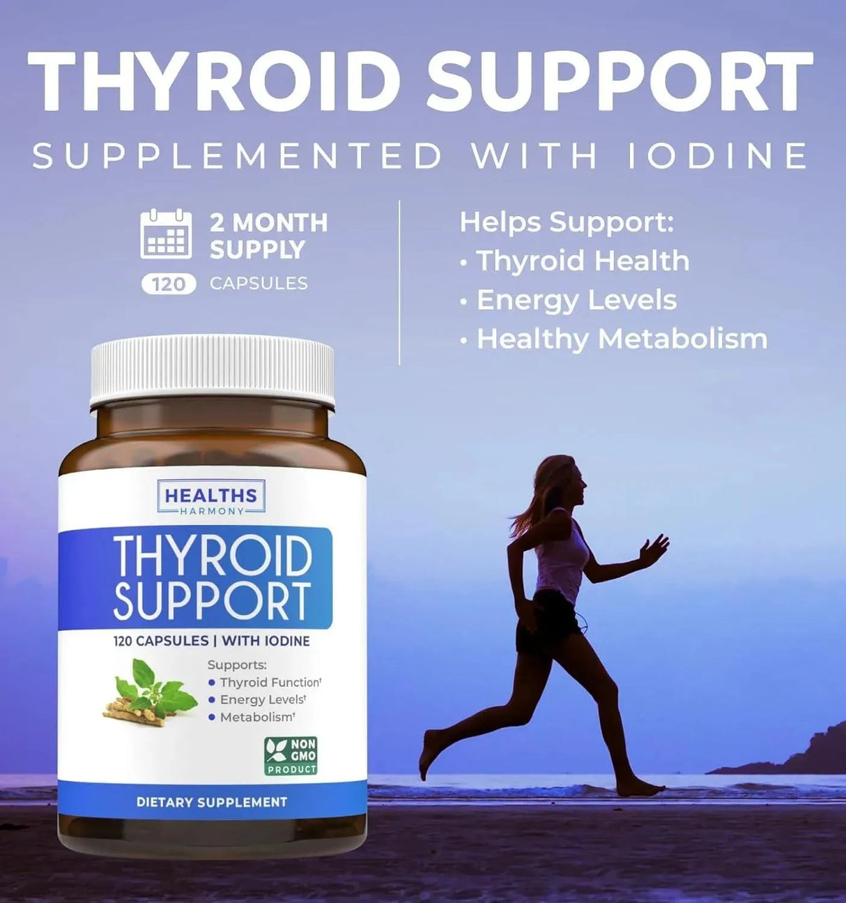 HEALTHS HARMONY - Healths Harmony Thyroid Support Complex with Iodine 120 Capsulas - The Red Vitamin MX - Suplementos Alimenticios - {{ shop.shopifyCountryName }}