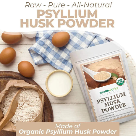 HEALTHWORKS - Healthworks Psyllium Husk Powder 907Gr. - The Red Vitamin MX - Suplementos Alimenticios - {{ shop.shopifyCountryName }}