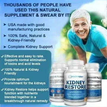 HEALTHY KIDNEY - Healthy Kidney Kidney Restore 60 Capsulas - The Red Vitamin MX - Suplementos Alimenticios - {{ shop.shopifyCountryName }}