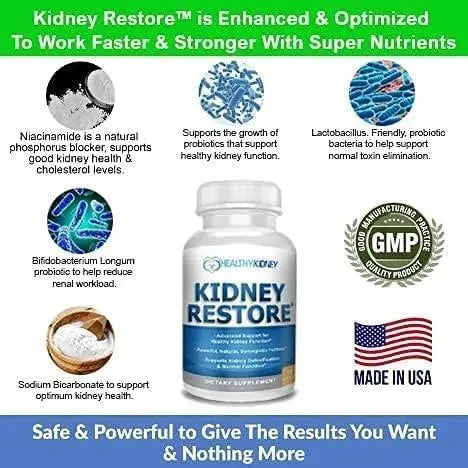 HEALTHY KIDNEY - Healthy Kidney Kidney Restore 60 Capsulas - The Red Vitamin MX - Suplementos Alimenticios - {{ shop.shopifyCountryName }}