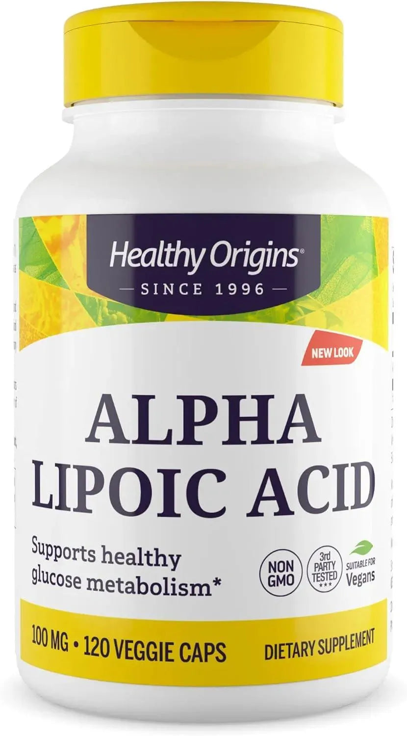 HEALTHY ORIGINS - Healthy Origins Alpha Lipoic Acid 100Mg. 120 Capsulas - The Red Vitamin MX - Suplementos Alimenticios - {{ shop.shopifyCountryName }}