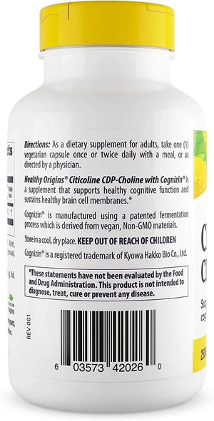 HEALTHY ORIGINS - Healthy Origins Cognizin (Citicoline) 250Mg. 150 Capsulas - The Red Vitamin MX - Suplementos Alimenticios - {{ shop.shopifyCountryName }}