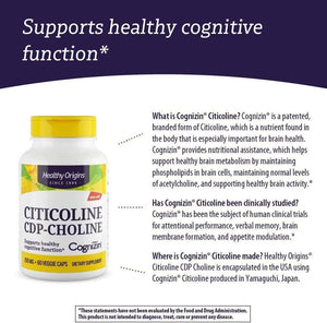 HEALTHY ORIGINS - Healthy Origins Cognizin (Citicoline) 250Mg. 60 Capsulas - The Red Vitamin MX - Suplementos Alimenticios - {{ shop.shopifyCountryName }}