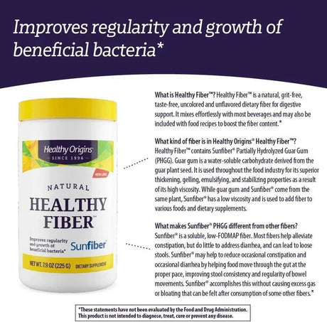 HEALTHY ORIGINS - Healthy Origins Healthy Fiber 225Gr. - The Red Vitamin MX - Suplementos Alimenticios - {{ shop.shopifyCountryName }}