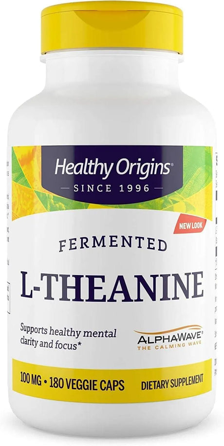 HEALTHY ORIGINS - Healthy Origins L-Theanine 100Mg. 180 Capsulas - The Red Vitamin MX - Suplementos Alimenticios - {{ shop.shopifyCountryName }}