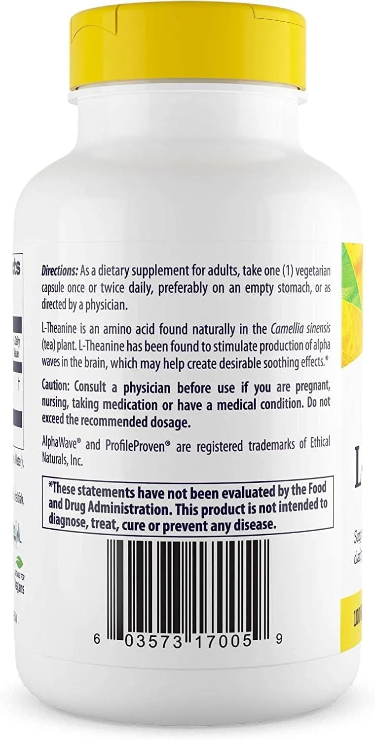 HEALTHY ORIGINS - Healthy Origins L-Theanine 100Mg. 180 Capsulas - The Red Vitamin MX - Suplementos Alimenticios - {{ shop.shopifyCountryName }}