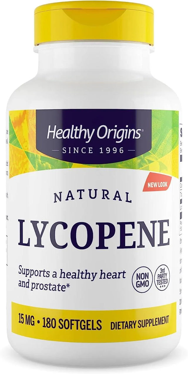 HEALTHY ORIGINS - Healthy Origins Lycopene 15Mg. 180 Capsulas Blandas - The Red Vitamin MX - Suplementos Alimenticios - {{ shop.shopifyCountryName }}