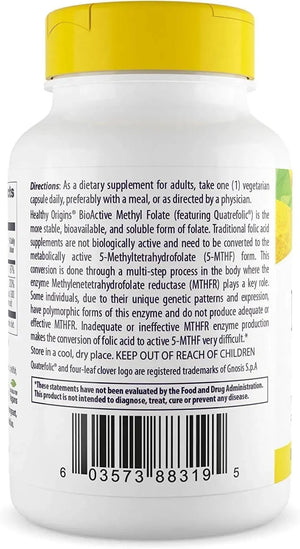 HEALTHY ORIGINS - Healthy Origins Methyl Folate 800mcg 120 Capsulas - The Red Vitamin MX - Suplementos Alimenticios - {{ shop.shopifyCountryName }}