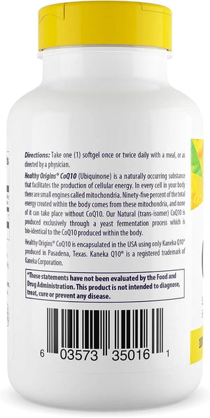 HEALTHY ORIGINS - Healthy Origins Natural CoQ10 100Mg. 60 Capsulas Blandas - The Red Vitamin MX - Suplementos Alimenticios - {{ shop.shopifyCountryName }}