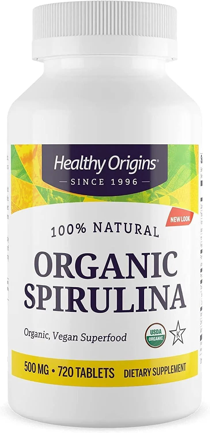 HEALTHY ORIGINS - Healthy Origins Organic Spirulina 500Mg 720 Tabletas - The Red Vitamin MX - Suplementos Alimenticios - {{ shop.shopifyCountryName }}